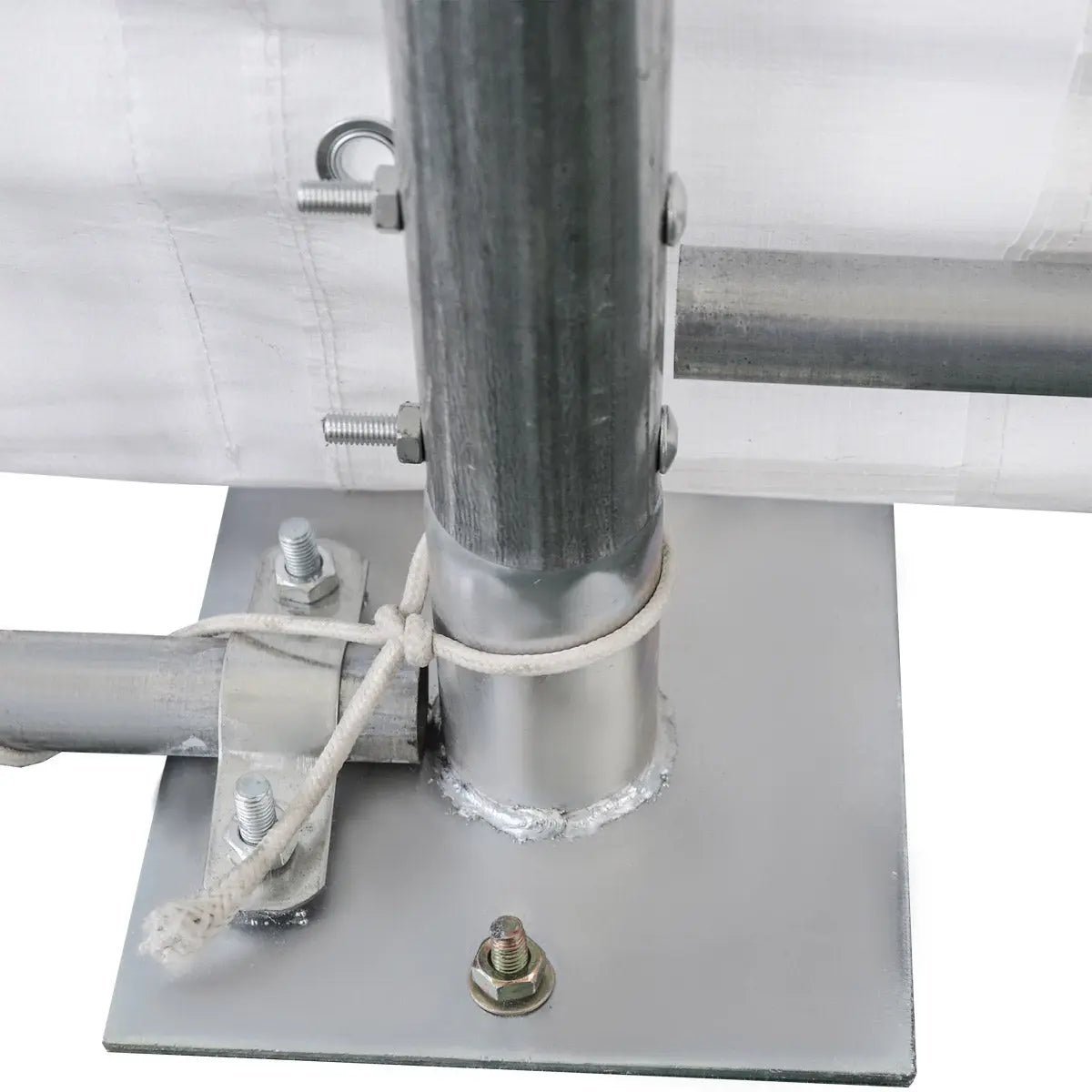 TMG Industrial 30' x 70' Straight Wall Peak Ceiling Storage Shelter with Heavy Duty 17 oz PVC Cover & Drive Through Doors, TMG-ST3070V