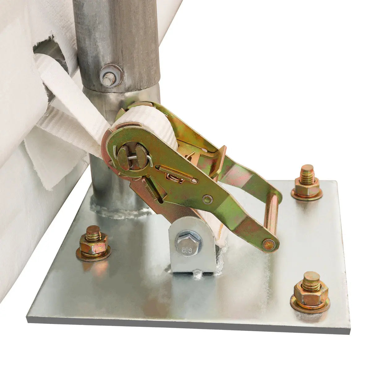 TMG Industrial 30' x 70' Straight Wall Peak Ceiling Storage Shelter with Heavy Duty 17 oz PVC Cover & Drive Through Doors, TMG-ST3070V