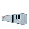 40’ Custom Built Steel Container Office, Insulated, PVC Flooring, Wood Grain Solid Wallboard, Horizontal Pivoting Windows, High-Density Foam Insulation, TMG-SCO40