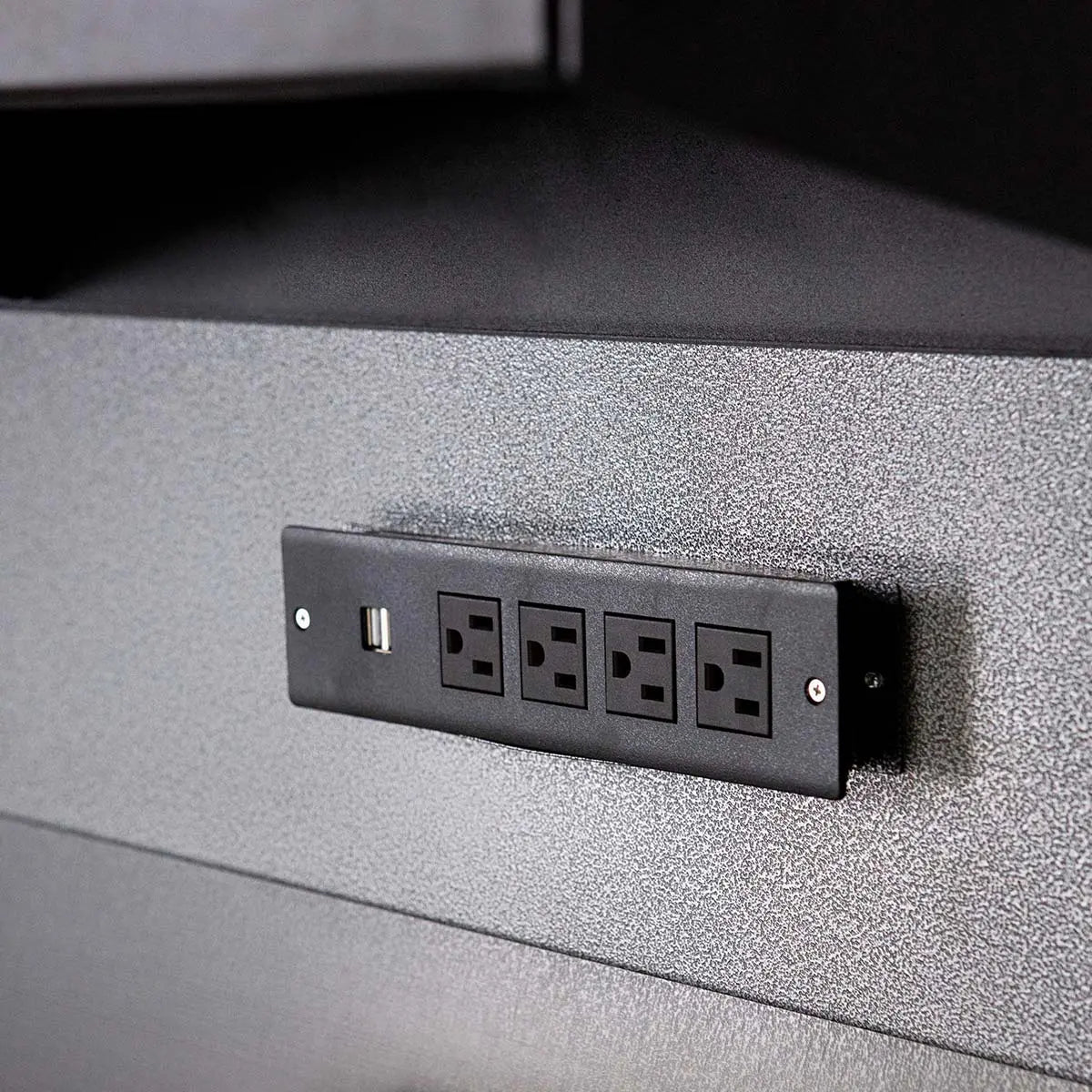 TMG Industrial 7’ Extreme Duty Steel Garage Workbench w/Pegboards, Adjustable Shelving, Power Outlets, USB Port, Magnetic Motion LED Lamps, TMG-WBC07 (Copy)