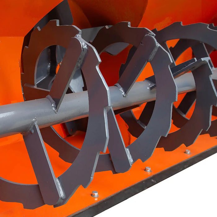 TMG Industrial 72” 3-Point Hitch Snow Blower, 25-90 HP, 24” Diameter Impeller, 360° Snow Chute, CAT 1 & CAT 2 Suspension, TMG-TBS72