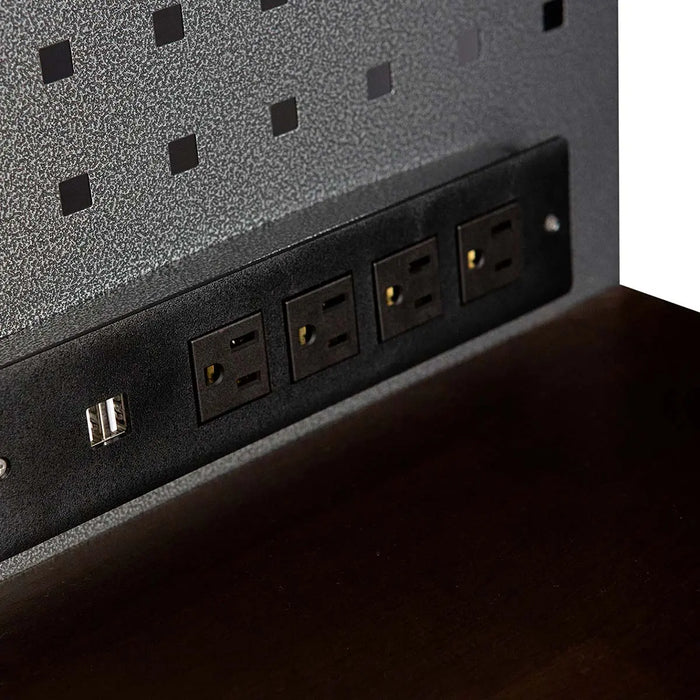 TMG Industrial 8’ Extreme-Duty Steel Garage Tool Chest w/Pegboard, 18 Drawers and Multi Cabinets, TMG-WBM08