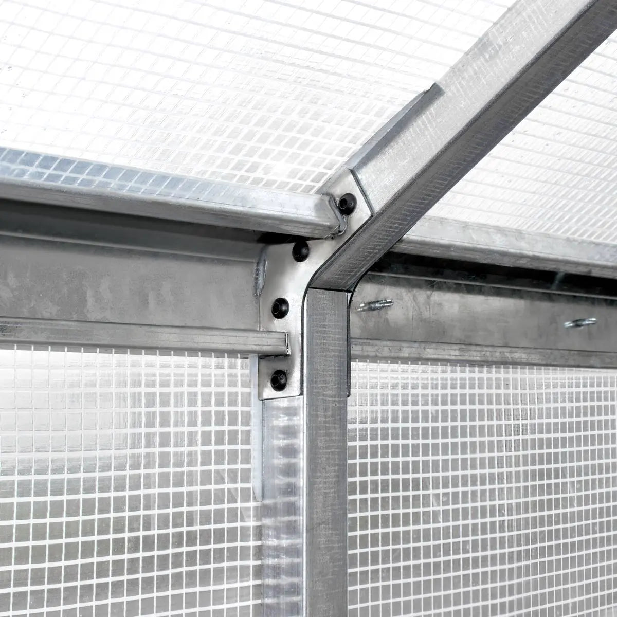 TMG Industrial 8’ x 26’ Greenhouse Grow Tent w/20 Mil Ripstop Leno Mesh PVC Cover, Galvanized Steel Frame, Roll-up Windows, TMG-GH826