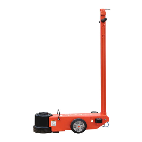 TMG Industrial 80 Ton Air Hydraulic Two Stage Truck Jack, 50 Ton Self-Retracting Ram, Adjustable 90°-180°, TMG-AJT80