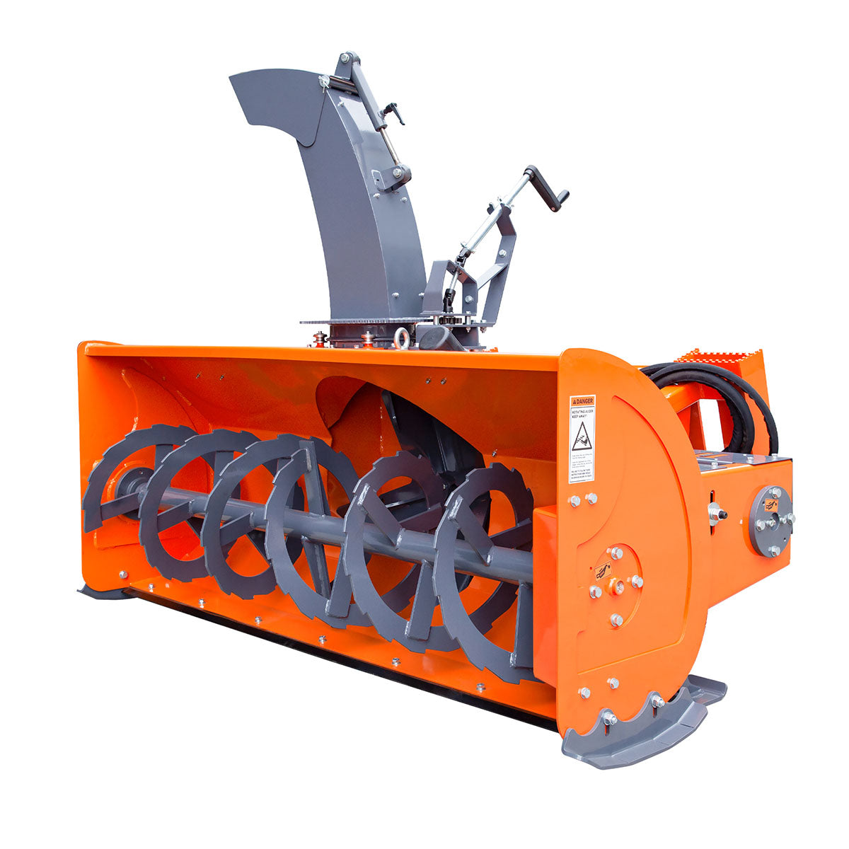 TMG Industrial 84” Skid Steer Snow Blower 4575 HP Loader Required, 24