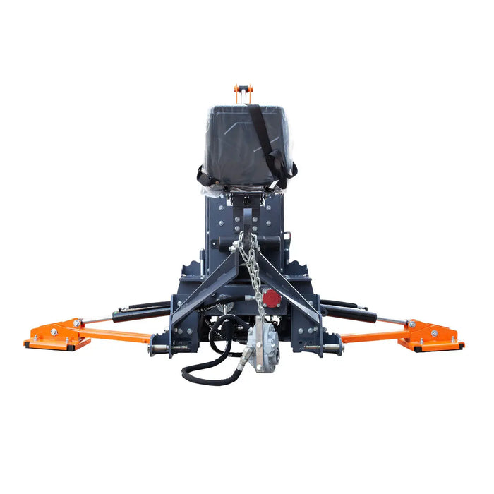Backhoe Swing Ride 9-ft Tractor Swing Backhoe Attachment, Category 1 & 2, 180° Boom and B