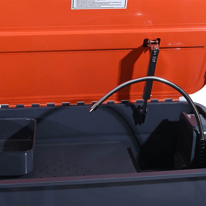 TMG Industrial 20 Gallon Parts Washer, 5’ Power Cord, 120V Pump, 4 GPM Flow, TMG-APW20