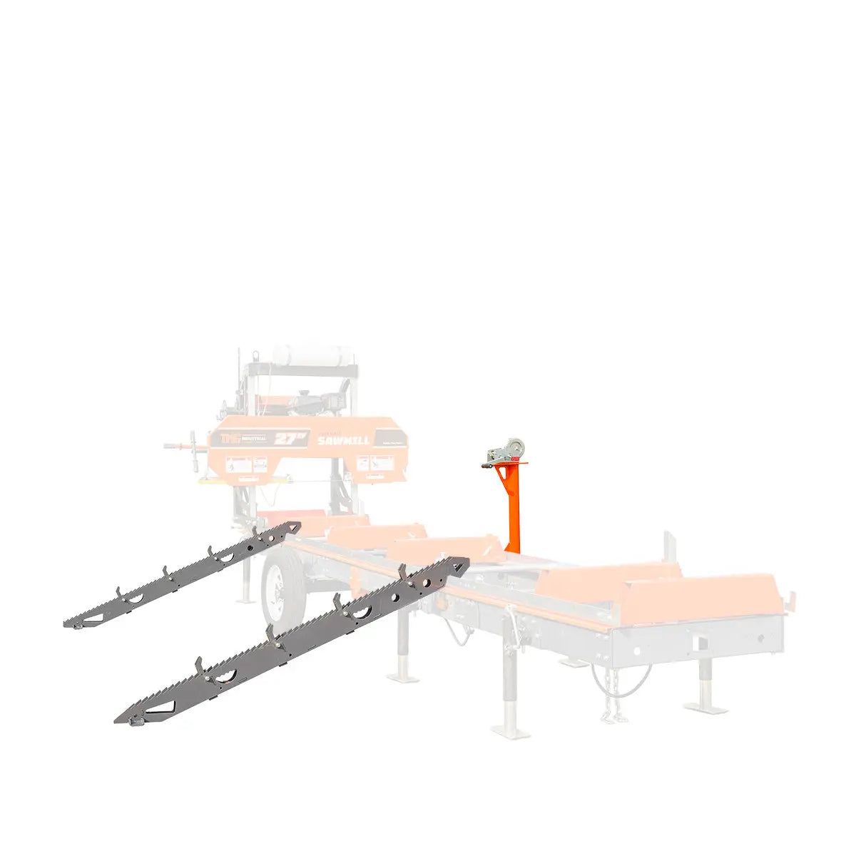 TMG Log Loading Ramp Kit for Sawmill Trailer, 70
