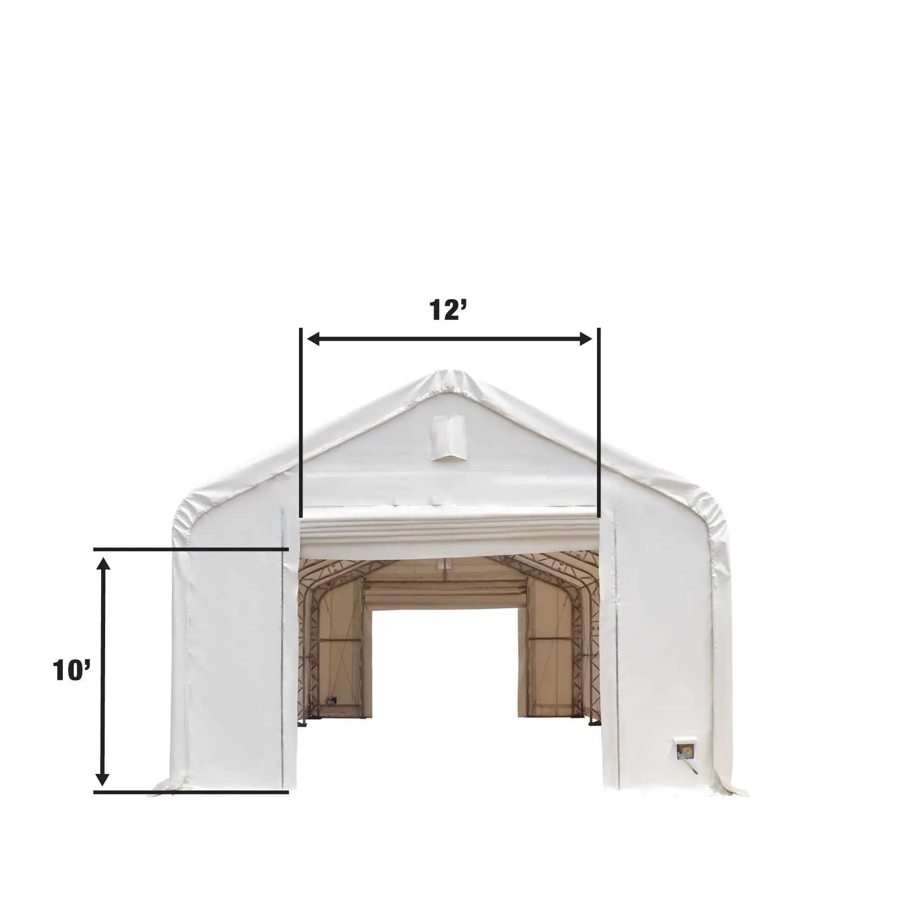 TMG Industrial Pro Series 20' x 30' Dual Truss Storage Shelter with Heavy Duty 17oz PVC Cover, TMG-DT2031-PRO (Previously DT2030-PRO)