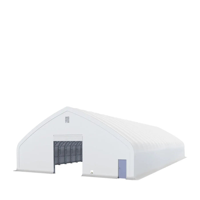 TMG Heavy Series 70' x 120' Dual Truss Storage Shelter with Heavy Dut Box 01