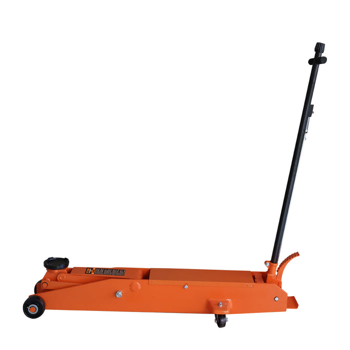 TMG Industrial 10 Ton Long Reach Chassis Service Jack, Twin Pistons, 6-1/2” Ground Clearance, 360° Pivot, TMG-AJL10