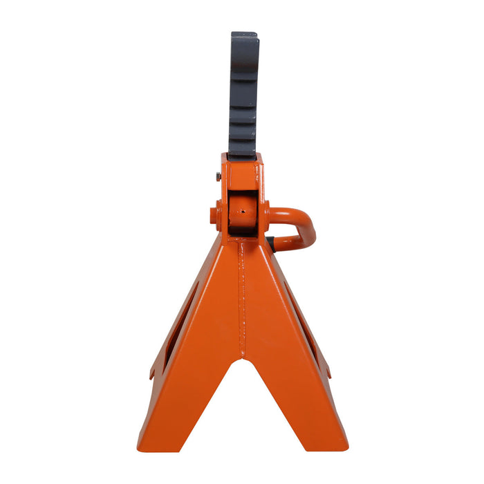 TMG Industrial 12 Ton Jack Stand, Ratchet Style, Large Saddle, Unified Frame Construction, Solid Steel Handle, 1 Pair, TMG-AJS12
