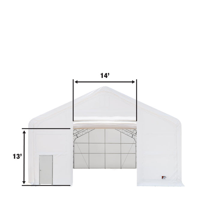 TMG Industrial Pro Series 30' x 40' Dual Truss Storage Shelter with Heavy Duty 17 oz PVC Cover, TMG-DT3041-PRO