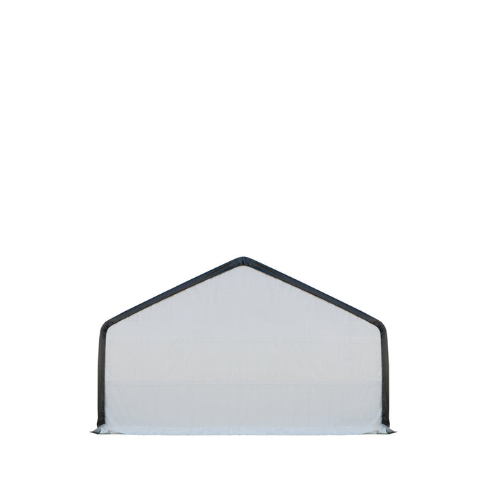 TMG-DT3380 80 x 33 FT Dual Truss Storage Shelter Workshop, 19’ Wide Drive-Through Opening, 21oz PVC Cover