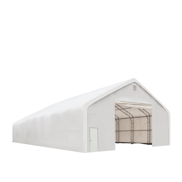 TMG Industrial Pro Series 40' x 80' Dual Truss Storage Shelter with Heavy Duty 21 oz PVC Cover & Drive Through Doors, TMG-DT4081-PRO(Previously TMG-DT4080-PRO)