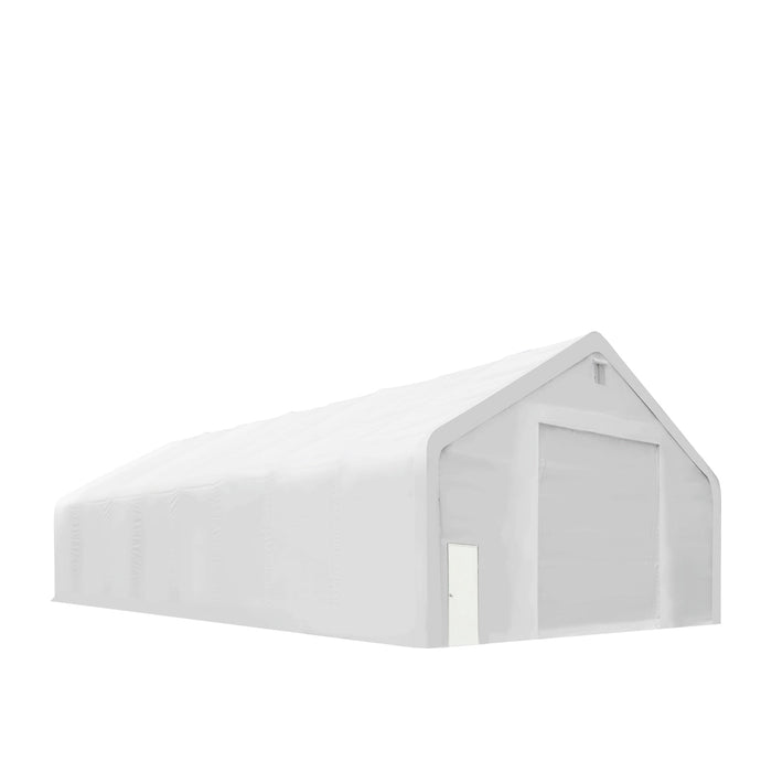TMG Industrial Pro Series 40' x 80' Dual Truss Storage Shelter with Heavy Duty 21 oz PVC Cover & Drive Through Doors, TMG-DT4081-PRO(Previously TMG-DT4080-PRO)