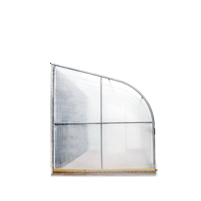 TMG Industrial 10’ x 30’ Lean-To Greenhouse Grow Tent w/6 Mil Clear EVA Plastic Film, Cold Frame, Hand Crank Roll-Up Side, 6-½’ Sidewall, TMG-GHL1030