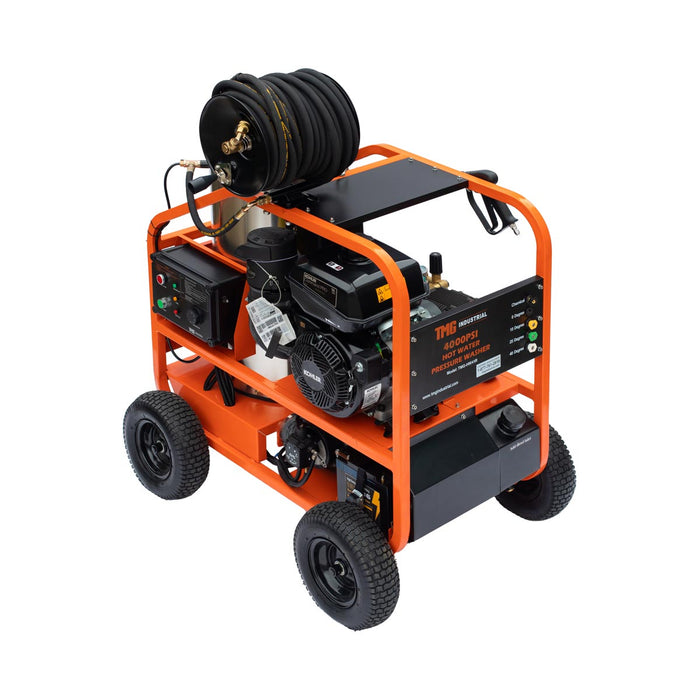 TMG Industrial 4000 PSI Hot Water Pressure Washer with 85' Hose