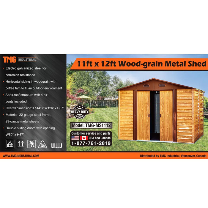 TMG Industrial 25' x 33' Double Garage Metal Barn Shed with Side Entry —  TMG Industrial USA