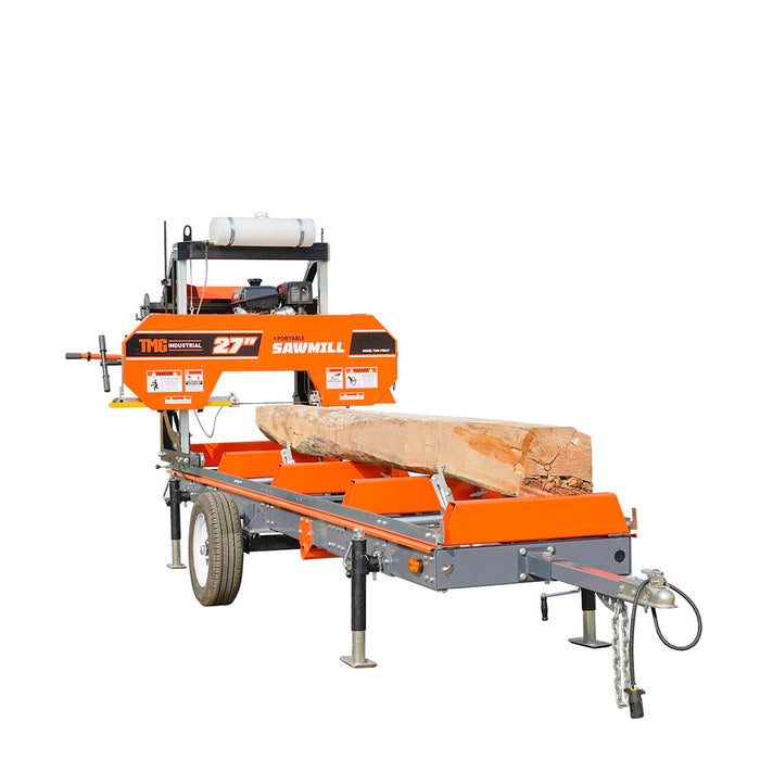 TMG Industrial Primary Sub-Frame for Sawmill Trailer PSM27, 4400-lb Capacity, Leveling Jacks, Anti-Tipping Rail Guard, TMG-PSM27-Sframe