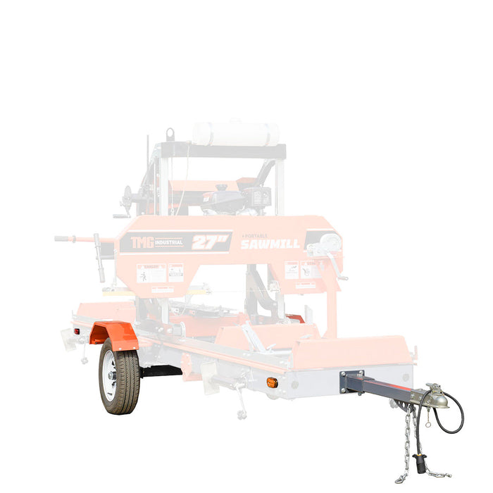 TMG Industrial Mobility Combo Kit for Sawmill PSM27 & PSM30, Rubber Torsion Axle, Sawhead Lockdown, Wheel Fenders, Wiring Harness, TMG-PSM27-30-Mjack