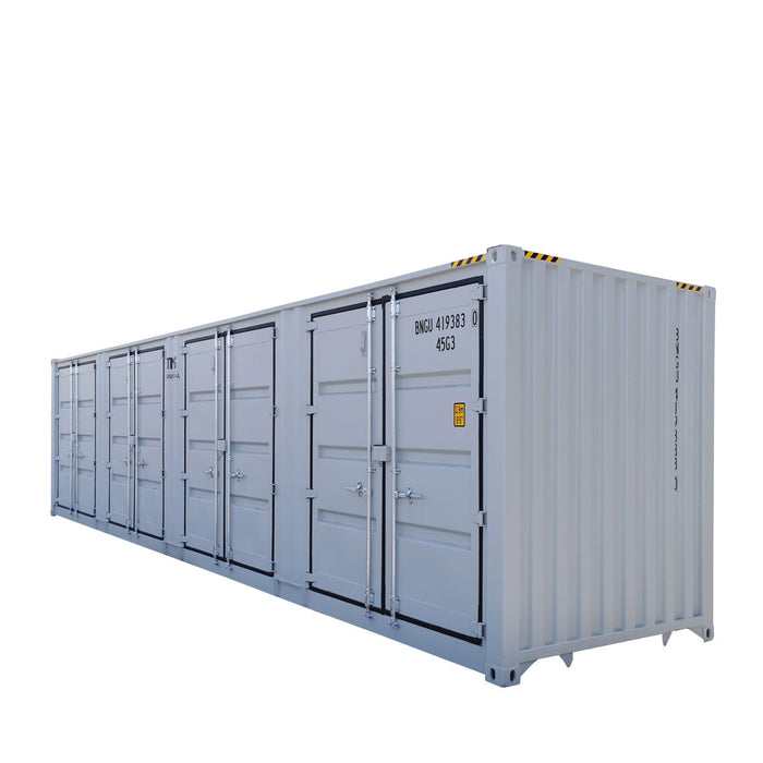 TMG Industrial 40' High Cube Side-Open Shipping Container, One Way Use, Security Lock Boxes, Ocean Sea Can Standards, TMG-SC40S