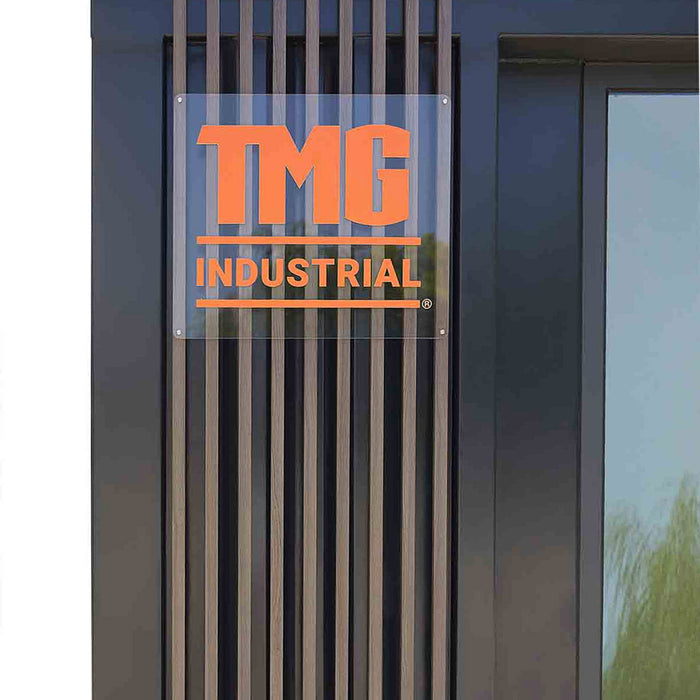 TMG Industrial 13’ Custom Built Steel Container Office, 90 Sq-Ft Working Area, Super Heavy-Duty Galvanized Frame, High-Density Foam Insulation, TMG-SCO13
