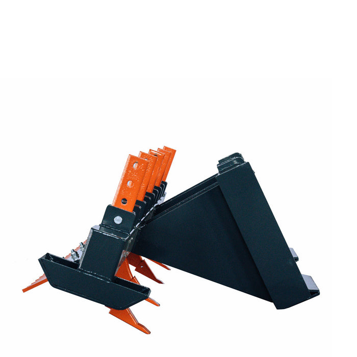 TMG Industrial 72” Skid Steer Land Ripper w/Rake Comb, Scarifier, Dethatcher, Forward & Reverse, Depth Adjustable Ripping Teeth, TMG-SLR72