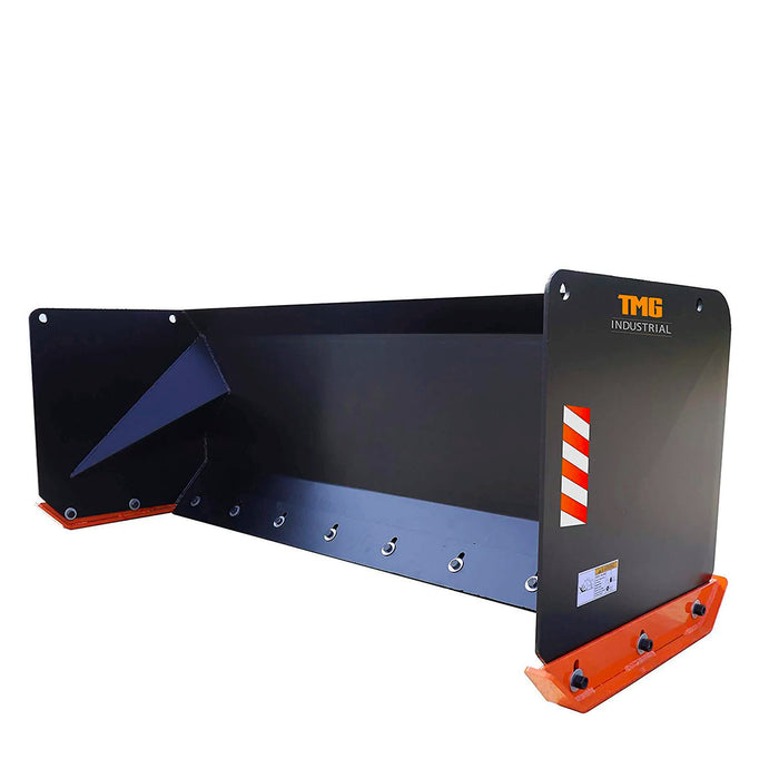 TMG Industrial 9' Skid Steer Snow Pusher w/Steel Cutting Edge, Pivotin —  TMG Industrial USA