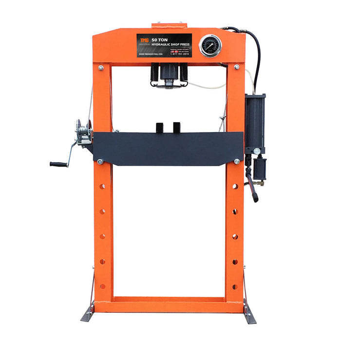 20 Ton Air/Hydraulic Shop Press w/Gauge - Hydraulic Presses