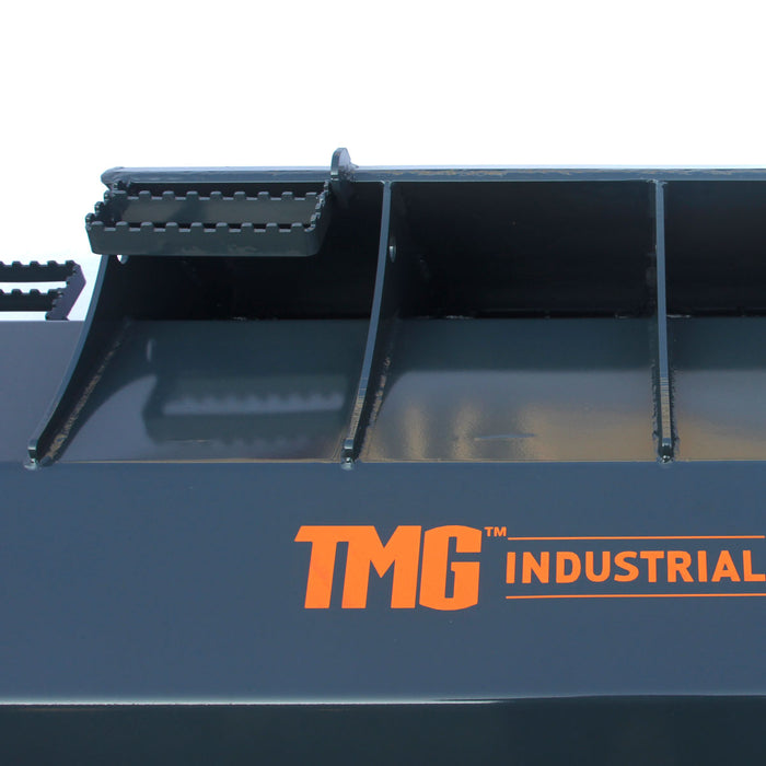 TMG Industrial 72” Skid Steer Rotary Tiller, Bi-Directional, 6” Tilling Depth, Universal Skid Mount, TMG-SRT72