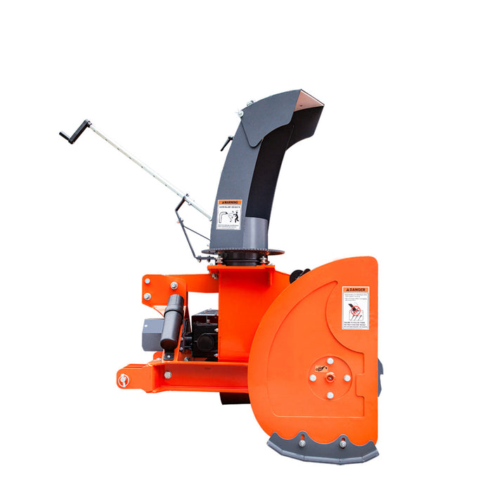 TMG Industrial 48” 3-Point Hitch Snow Blower, 20-40 HP, 20” Diameter Impeller, 360° Snow Chute, CAT 1 Suspension, TMG-TBS48