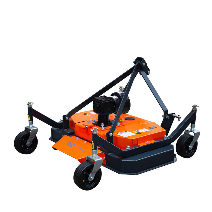 TMG Industrial 48’’ Tow-Behind 3-Point Hitch Finish Mower, 18-30 HP Compact Tractor, PTO Drive Shaft Included, TMG-TFN48
