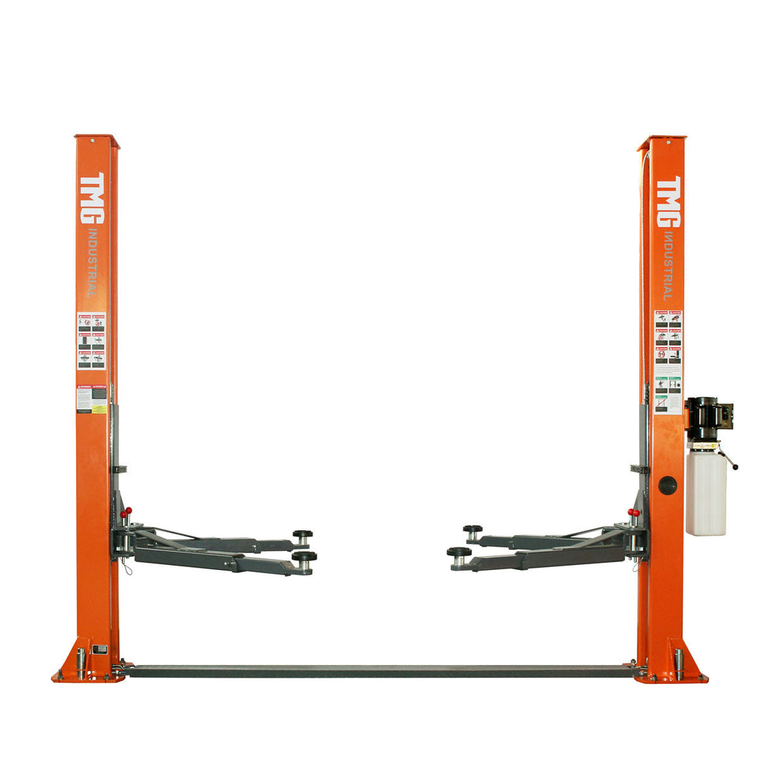 Inspecteur Eeuwigdurend Vliegveld TMG Industrial 10,000-lb Two Post Floor Plate Auto Lift, Symmetric Arm