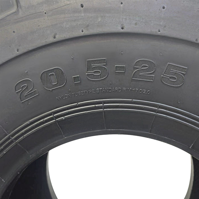 TMG Industrial 20-½” X 25” 20PR Wheel Loader Tire (E3/L3), Pneumatic Tubeless, 59” Outer Diameter, Wide Pattern Block Design, TMG-TR205