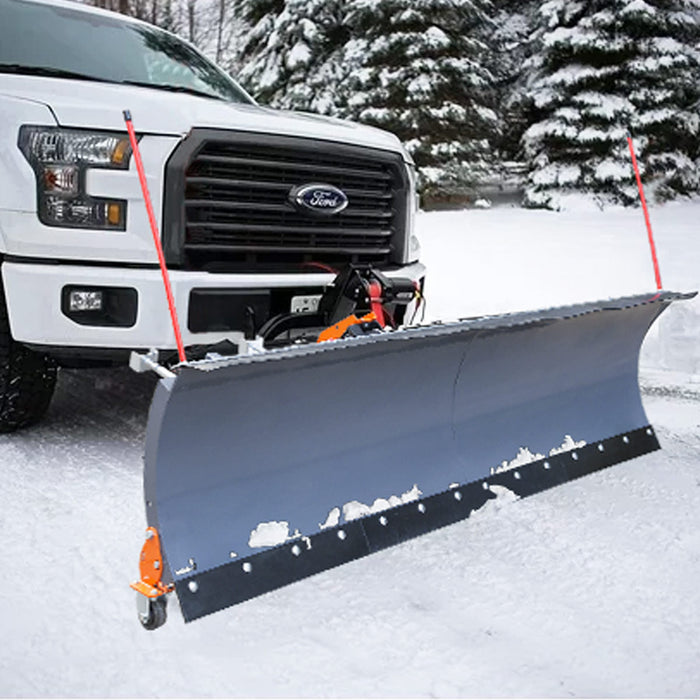 TMG Industrial 72” Truck/SUV Front Mount Snow Plow Pusher, Left and Ri