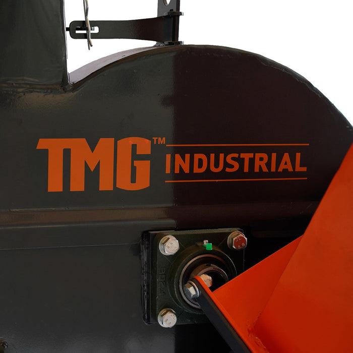 TMG Industrial 4” Skid Steer Wood Chipper, Gravity-Fed, Universal Skid Steer Mount, TMG-WC42S